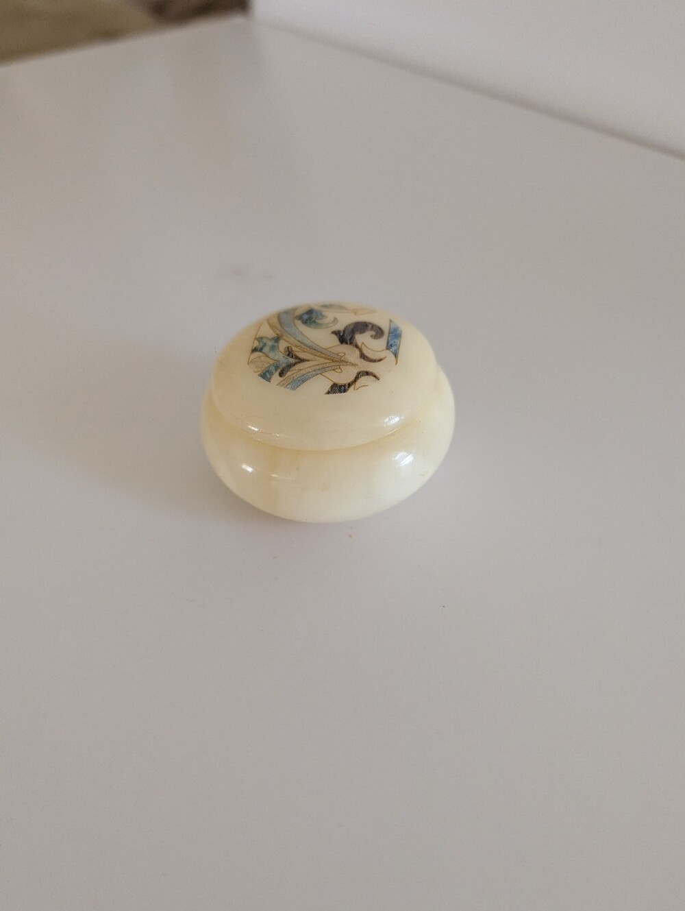 Vintage Alabaster trinket dish